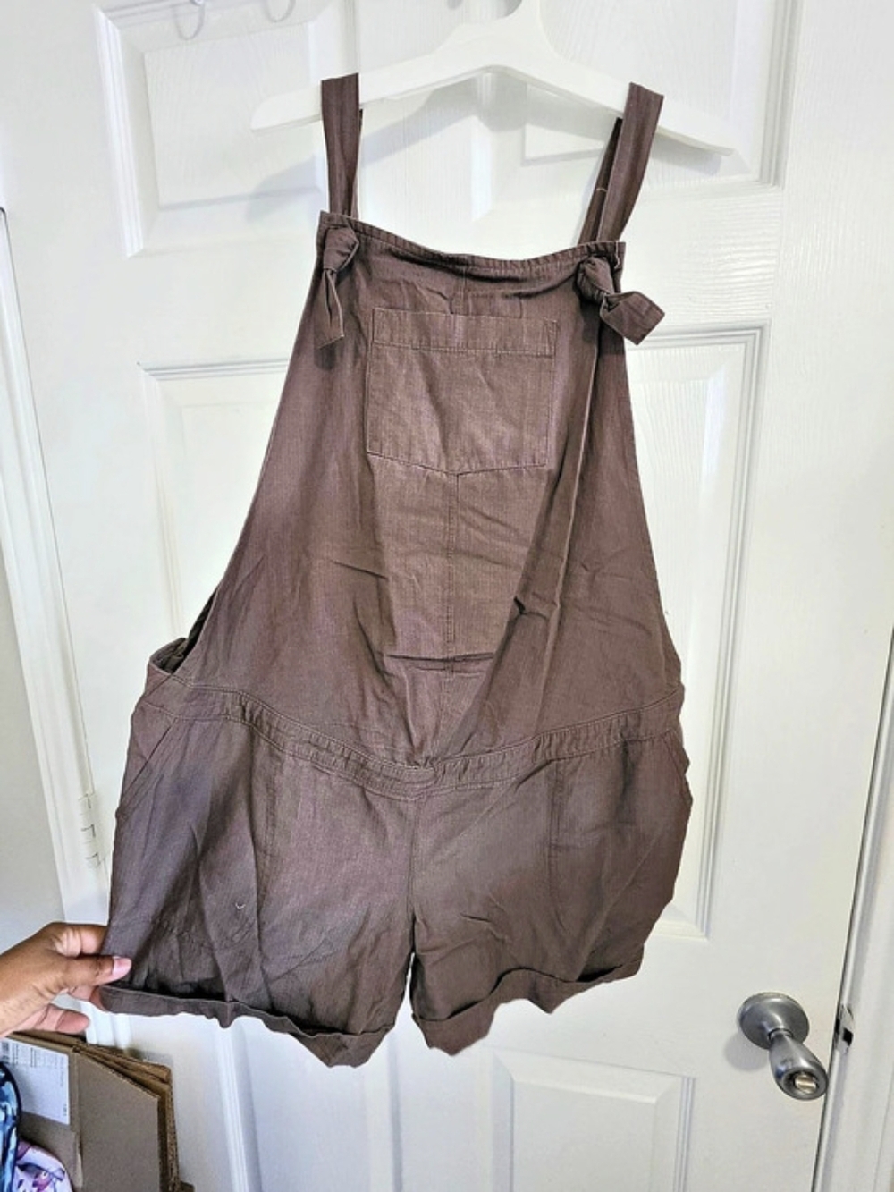 Isabel Maternity Romper in Brown Size Medium NWT